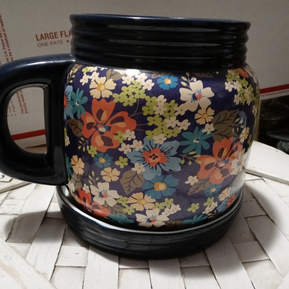 🎋💐VINTAGE-CERAMIC FLORAL FARM JUG🏡🏫Size 8"×10", A FABULOUS GIFT. - Picture 5 of 16